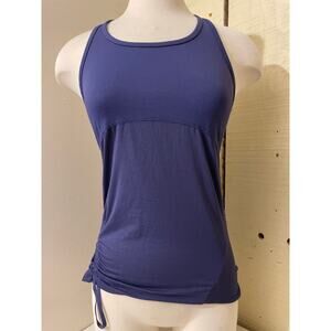 Fabletics‎ Cashel Curved CA Cinch Tank Top XXS Racerback Sleeveless Indigo